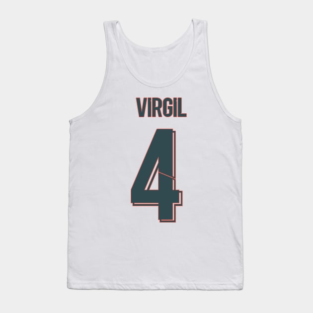 Virgil Van Dijk Liverpool jersey 21/22 Tank Top by Alimator